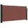 vidaXL Seitenmarkise Ausziehbar 100 x 300 cm Braun Polyester