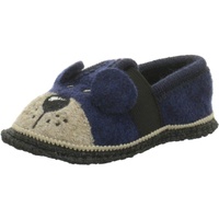 Beck Unisex Kinder Teddy Niedrige Hausschuhe, Blau, 30 EU