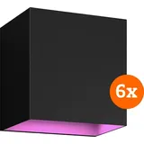 Philips Hue Resonate Downward White & Color - Schwarz 6er-Pack