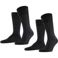 Falke Happy 2er Pack anthracite melange 43-46