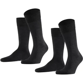 Falke Happy 2er Pack anthracite melange 43-46