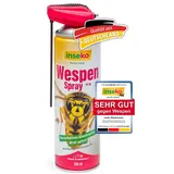 inseko Wespenspray mit Sprührohr 500ml - Profi Wespen-Abwehr Spray mit Sofortwirkung - Gegen Wespen & Wespennester - Schutz für Haus, Garten & Terrasse (PT19) (500ml)