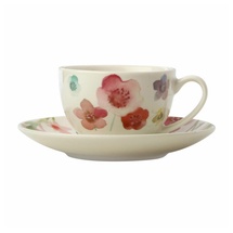 Maxwell & Williams II0069 Espressotasse mit Untertasse WILDWOOD Porzellan