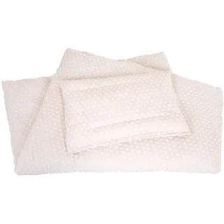 roba Babybettwäsche, Beige Textil, Gepunktet, 80x80 cm - Bettwäsche Set 2-teilig - Bio Baumwolle - GOTS Schlafen, Babybettausstattung, Babybettwäsche