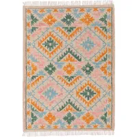 benuta pure Handgewebter Kelim Zohra Multicolor/Beige 120x170 cm - Bunter Teppich für Wohnzimmer