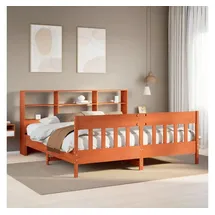 vidaXL Massivholzbett 180 x 200 cm Braun