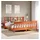 vidaXL Massivholzbett 180 x 200 cm Braun