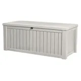 Keter Gartenbox Keter ROCKWOOD Gartenbox Aufbewahrungsbox weiß 570 L, abschließbar weiß