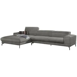 W.Schillig Eckcouch Polyester 3-Sitzer Grau