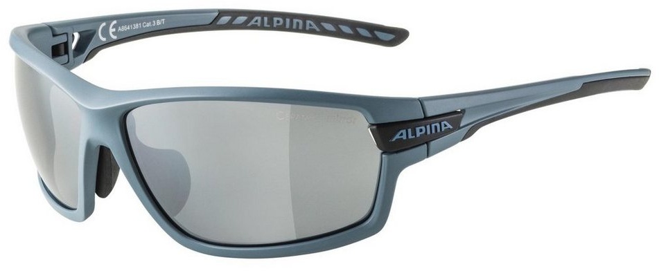 Alpina Sports Sportbrille TRI-Scray 2.0 Sonnenbrille mit Wechselscheiben schwarz