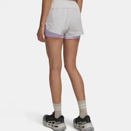 Under Armour Explor Trail Ultra Lined Laufshorts Damen-weiß, lila, Größe L (auch verfügbar in XL)