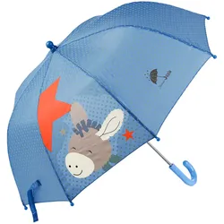 Stockregenschirm STERNTALER "Emmi", Kinder, blau (hellblau), Bezug: 100% Polyester, Motiv, Regenschirme, für Kinder