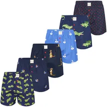 Phil & Co. Berlin Boxershorts Prints bunt L 6er Pack