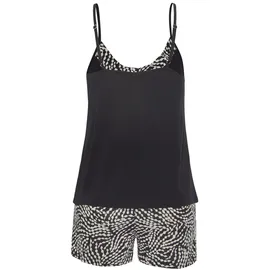 LASCANA Shorty Pyjama-Shorts schwarz-weiß gepunktet 36/38