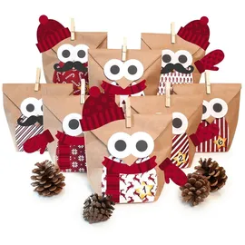 Pajoma DIY-Adventskalender Christmas Owl red