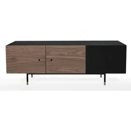 WoodMan Jugend Kommode 150 x 52 x 45 cm Braun/Schwarz