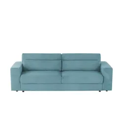 Big Sofa mit Schlaffunktion  Branna , türkis/petrol , Maße (cm): B: 250 H: 101 T: 105