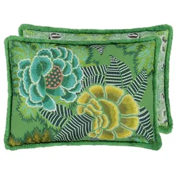 Rose De Damas Embroidered Jade
