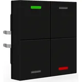 MDT KNX Taster Light 55 4-fach RGBW Temperatursensor, Neutral