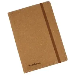 DONAU Notizbuch Recyceltes Leder braun 1350105-02