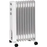 Stahlmann Ölradiator ZR201 weiss Elektroheizung Energiesparend bis 50 qm Fläche Heizung Elektrisch mit Thermostat und 3 Heizstufen Elektrisches Heizgerät, Electric Heater, Watt:2000W