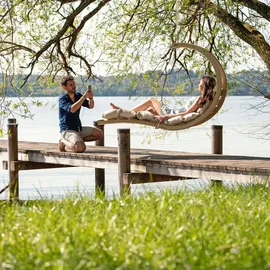 AMAZONAS Swing Lounger Creme