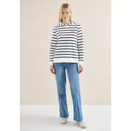 Cecil Hoodie gestreift Blau XS (36)