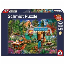 Schmidt Spiele Puzzle Camper-Romantik, 500 Puzzleteile bunt