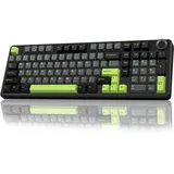 AULA F99 Pro Mechanische Gaming Tastatur,3-Modus Wireless Mechanische Tastatur mit Knopf,Fünfschichtige Polsterung Struktur,RGB-Hintergrundlicht,QWERTY,Hot-swap Custom Keyboard