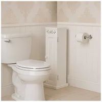 Hti-Living Toilettenpapierschrank Miriam 7585 weiß MDF Toilettenpapierschrank Miriam 7585 weiß MDF