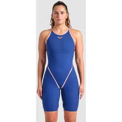 Powerskin Primo Navy & Rose Gold Damen Geschlossener Rücken Ltd Ed - Navy- Rose - 32