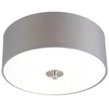 QAZQA - Country Deckenleuchte grau 30 cm - Drum