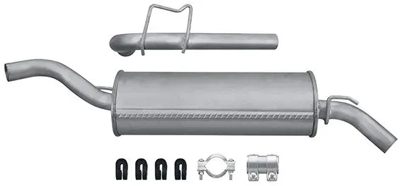 HELLA Endschalldämpfer 8ld366033811 hinten für DACIA
