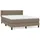 vidaXL Boxspringbett 140 x 200 cm Taupe
