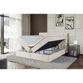 altdecor BOXI8 180 x 200 cm H4 Beige/Goldfarben