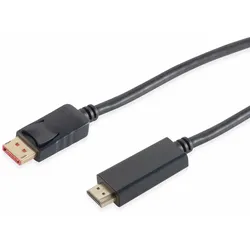 S-IMPULS 1.4 DisplayPort-Kabel, DP/HDMI, Stecker/Stecker, 4K, 2,0 m