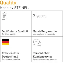 Steinel Außenwandleuchte Glas schwarz 23,2 cm mit Bewegungsmelder