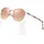 luxuskollektion Polarisierte Runde Damen Sonnenbrille Metall Rahmen inkl. Ledertasche
