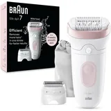 Braun Silk-épil 7 7-030 Weiß/Flamingorosa