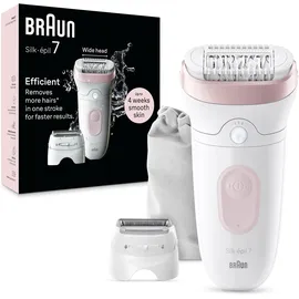 Braun Silk-épil 7 7-030 Weiß/Flamingorosa