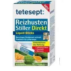tetesept Reizhusten Stiller Direkt Liquid-Sticks 10 St Beutel