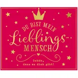 Depesche 10871-009 Wunscherfüller Soundbox zum Verschenken von Geld und Gutscheinen, mit Melodie und Geldbrief, ca. 11,2 x 9,5 x 3,5 cm, Goldfarben, Rosa