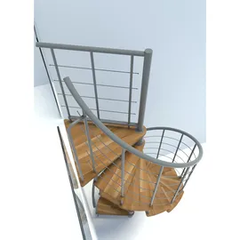 Minka Spindeltreppe Venezia Smart 38 305,5 cm Edelstahl/Holz/PVC/Stahl