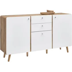 Sideboard Ronda Weiss/ Eichefarben