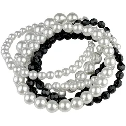 Armband "Channi", Damen, Gr. Kunststoff, schwarz, COLLEZIONE ALESSANDRO, Armbänder