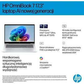 HP OmniBook 7 17-dc0073cl Intel Core Ultra 7 258V 32 GB RAM 1 TB SSD Win11 Home