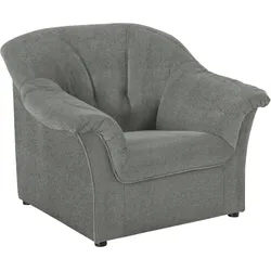 Sessel DOMO COLLECTION "Pegnitz", grau, B:105cm H:82cm T:82cm, 100% Polyester, Sessel, Polstersessel