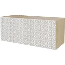altdecor VIRA Lowboard 100 cm x 40 cm x 40 cm Weiß Holzwerkstoff
