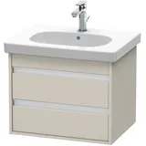 Duravit Waschtischunterschrank 2 Auszüge 60 x 48 x 45,5 cm Taupe Matt