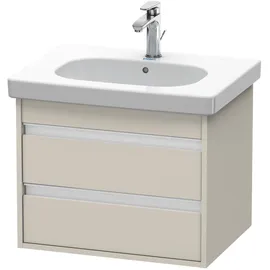 Duravit Waschtischunterschrank 2 Auszüge 60 x 48 x 45,5 cm Taupe Matt